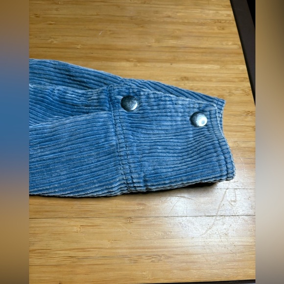 GUC Kancan- Reid Blue Corduroy Cropped Bomber Jacket. Size S - Picture 11 of 12